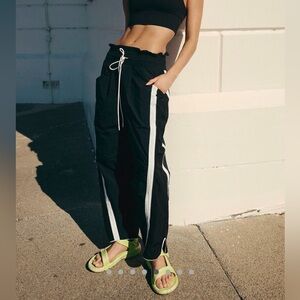 SOLD - Free People Black and White Track Pants